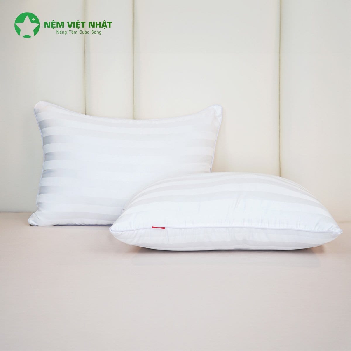 2 × Gối Nằm Gòn Cao Cấp Việt Nhật (50x70)
