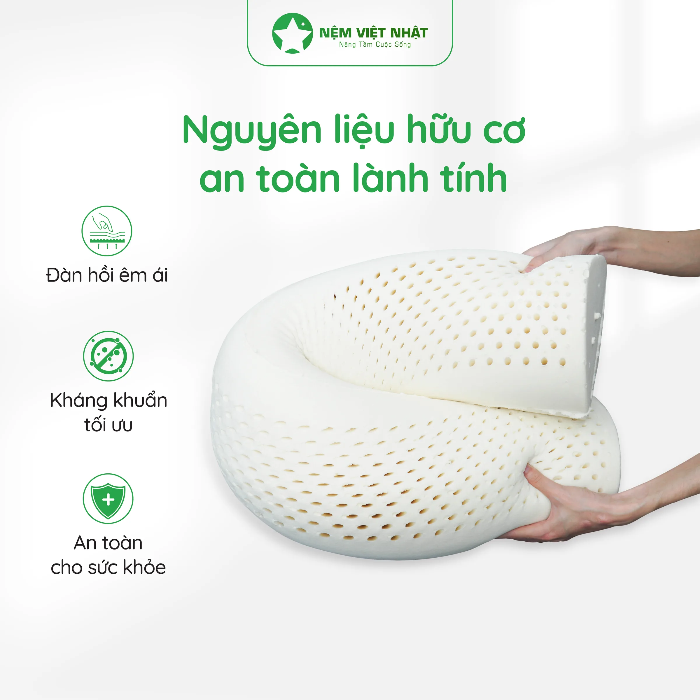 Gối Ôm Cao Su Việt Nhật