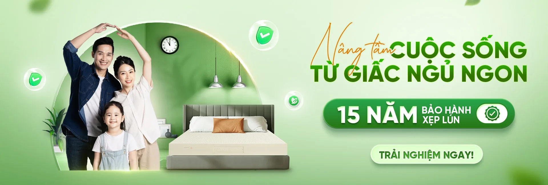 Nệm Việt Nhật — nâng tầm cuộc sống từ giấc ngủ ngon, 15 năm bảo hành xẹp lún