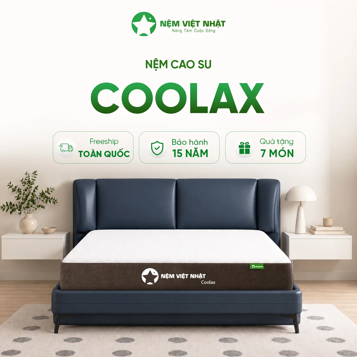 Nệm Cao Su Việt Nhật Coolax