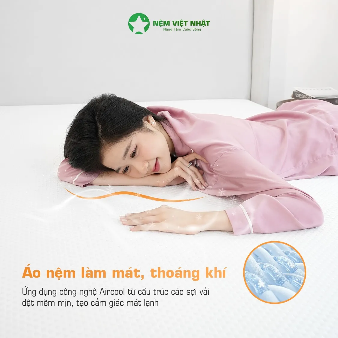 Áo gấm co giãn 4 chiều, làm mát và chống trượt