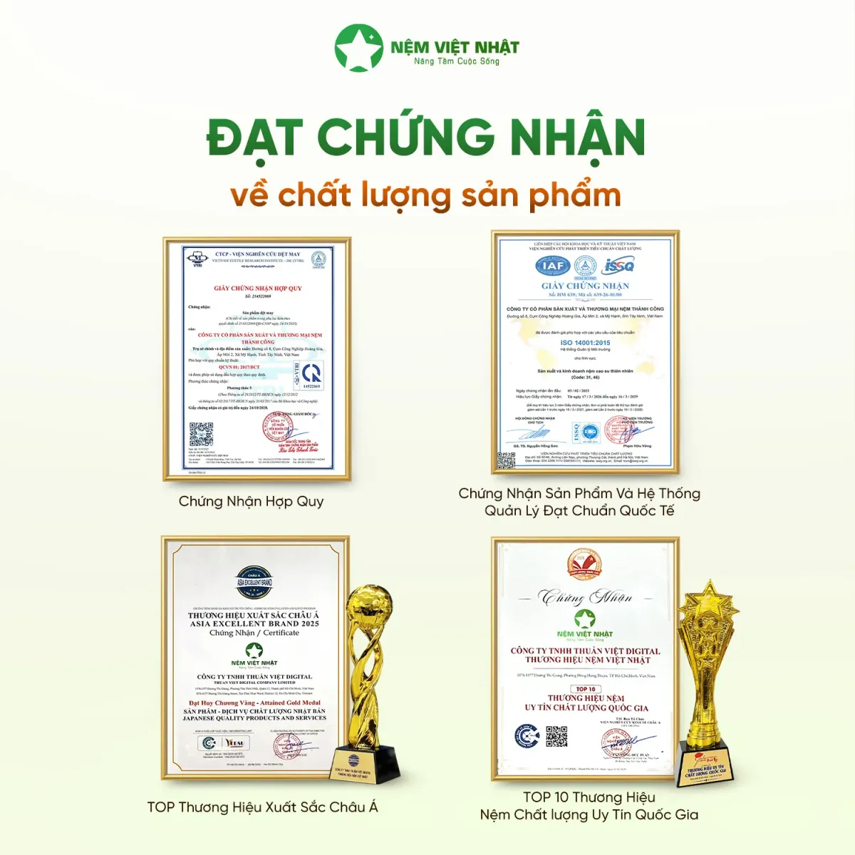 Bảo hành 15 năm từ nhà máy