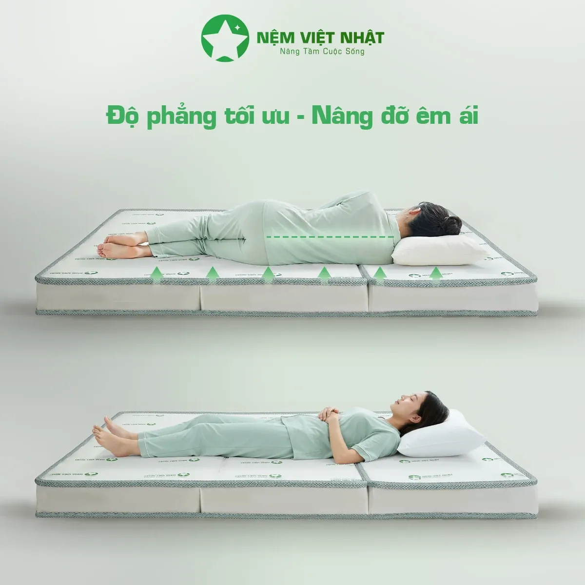 Đàn hồi vừa phải, hợp người thích nằm mềm