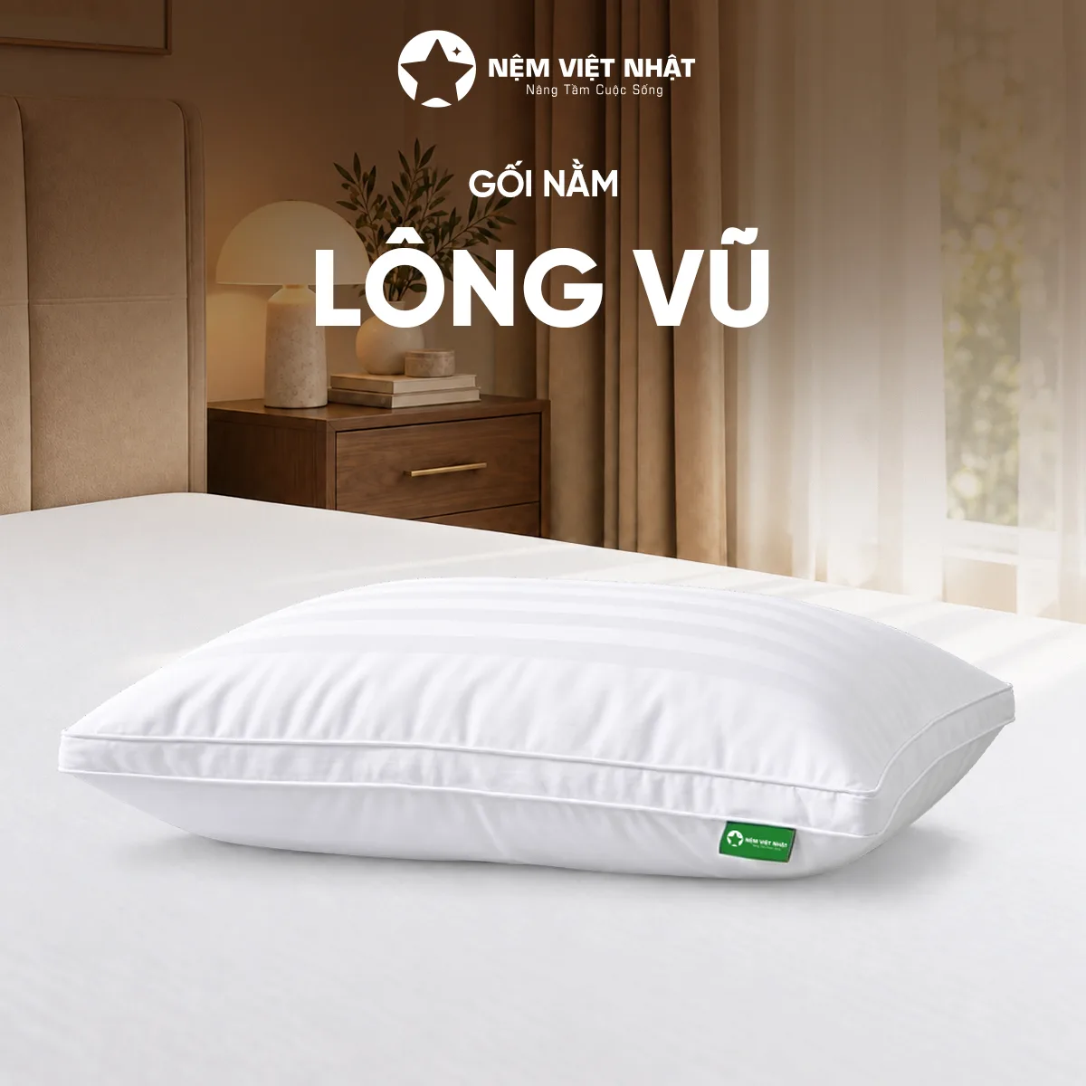 Gối Nằm Lông Vũ Khách Sạn Việt Nhật