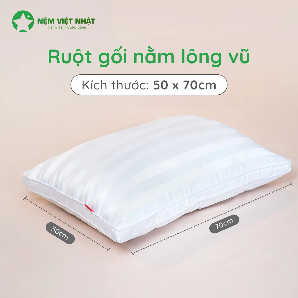 Gối Nằm Lông Vũ Khách Sạn Việt Nhật