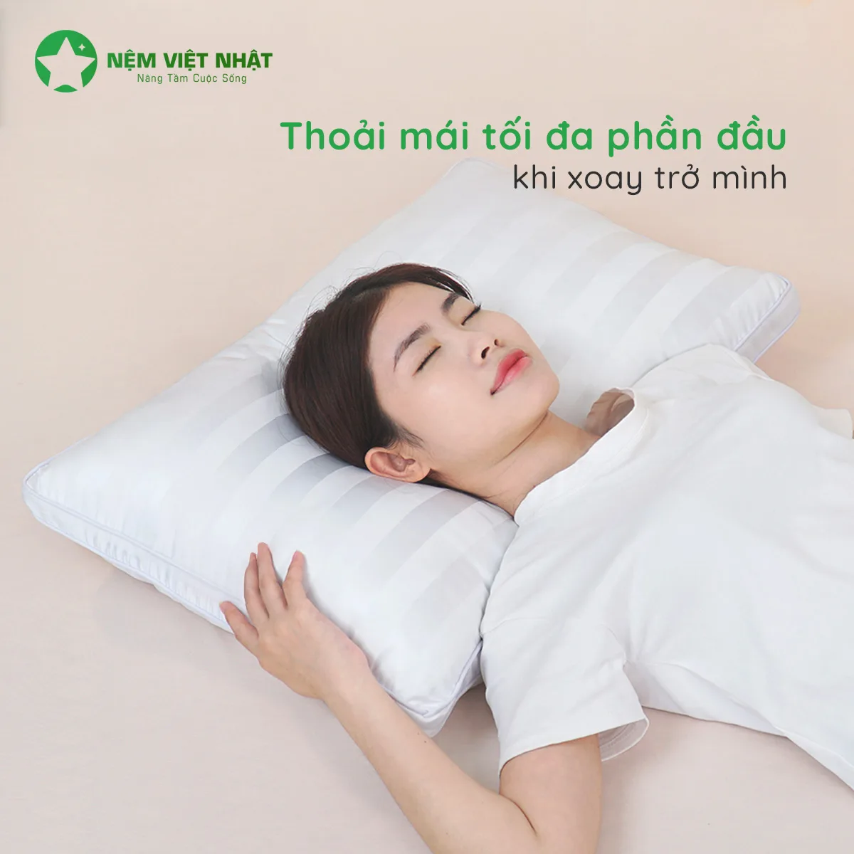 Gối Nằm Lông Vũ Khách Sạn Việt Nhật