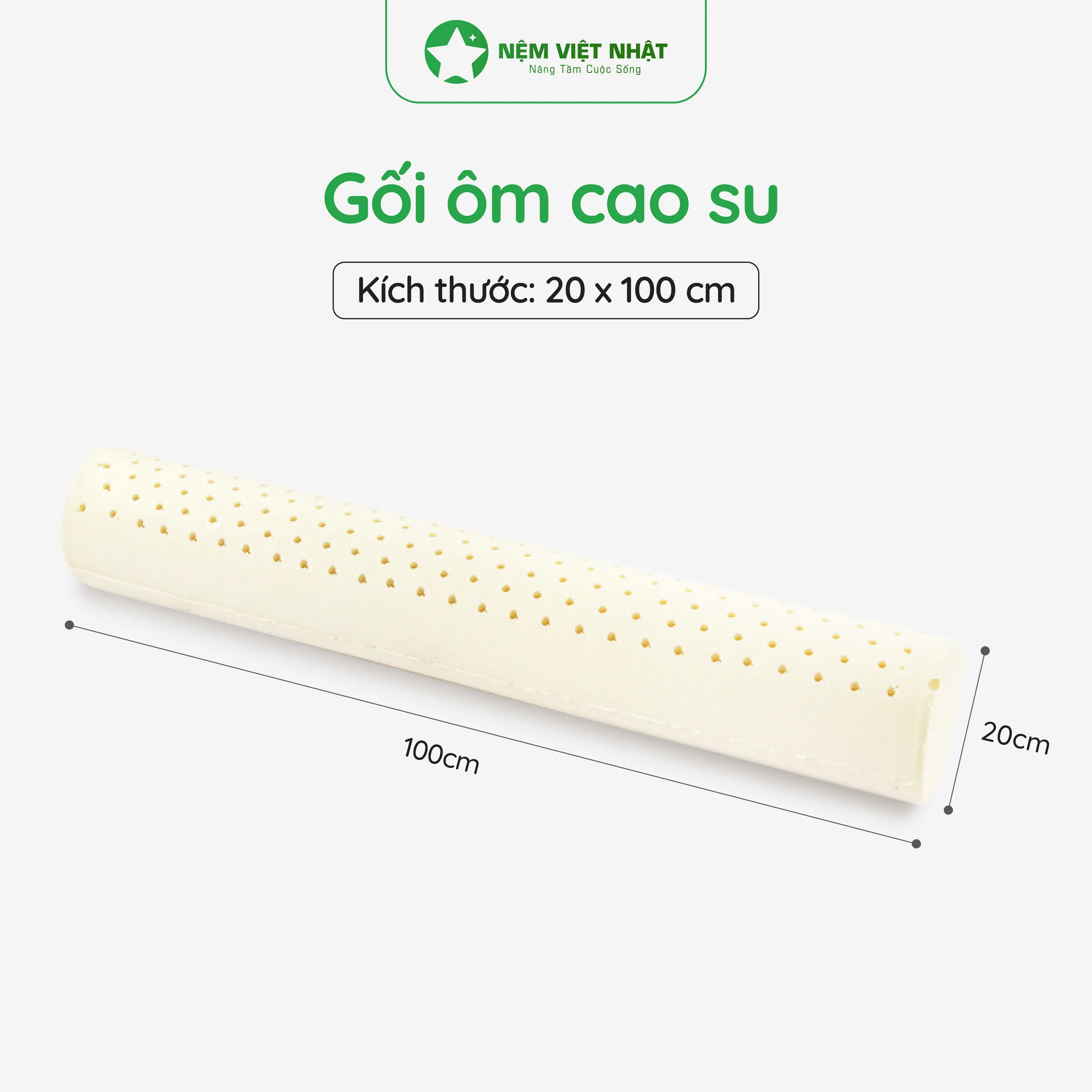 Gối Ôm Cao Su Việt Nhật