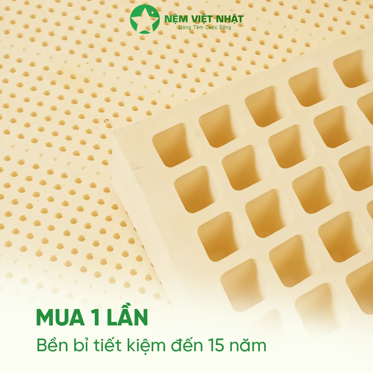Nệm Cao Su Thiên Nhiên Việt Nhật Natural
