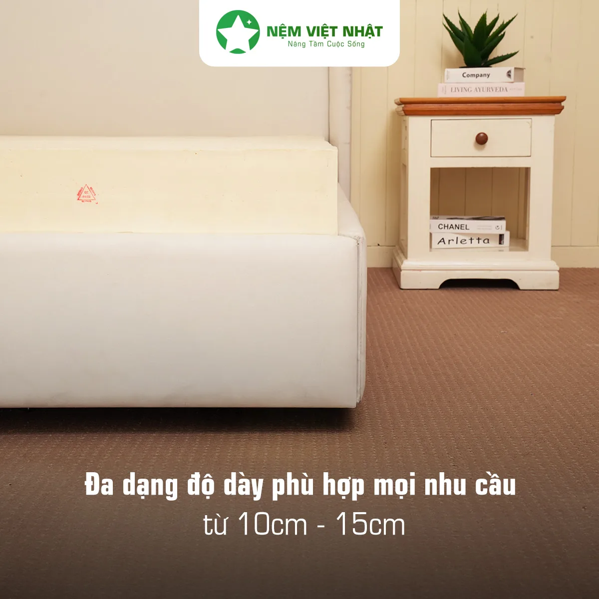 Nệm Cao Su Thiên Nhiên Việt Nhật Natural