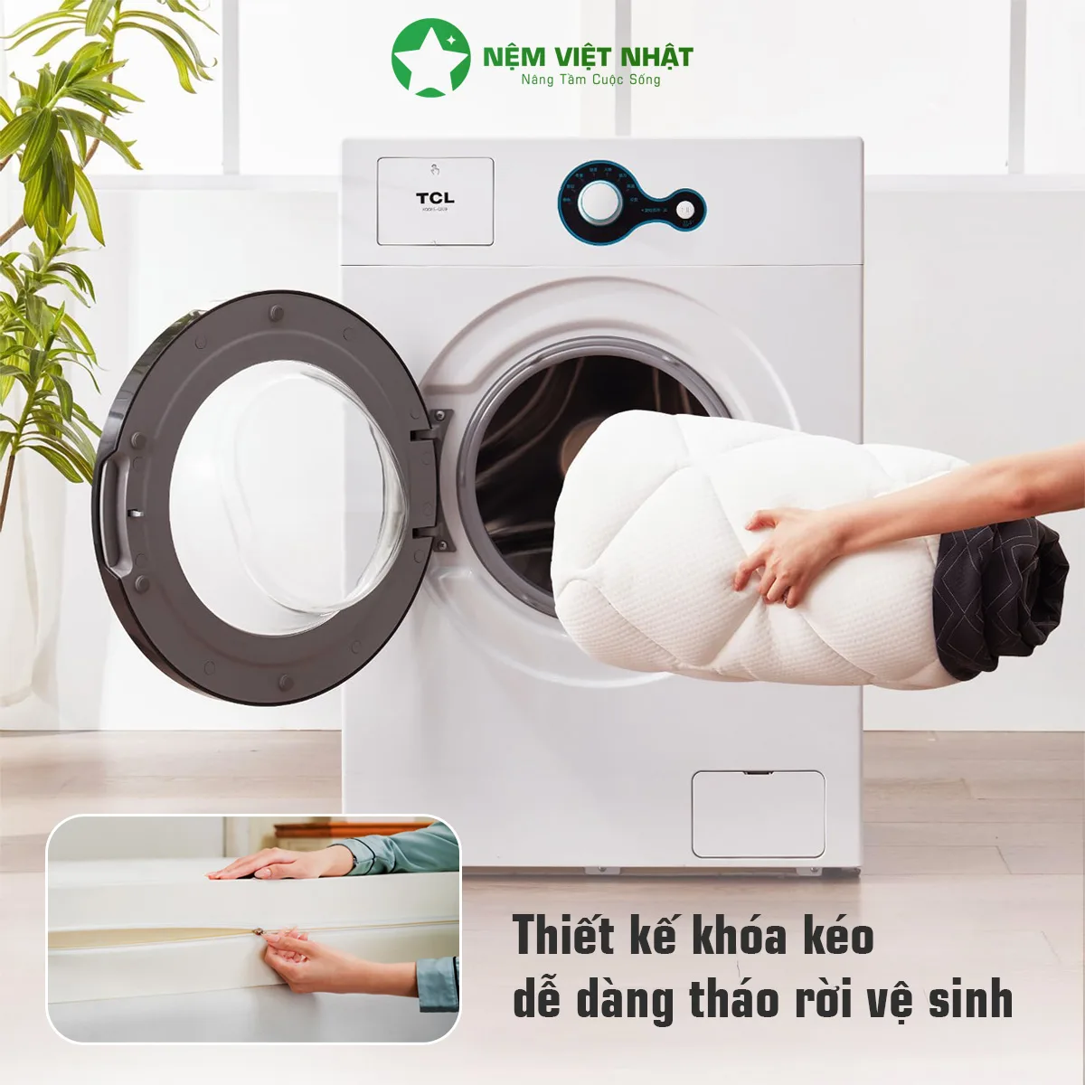 Nệm Cao Su Thiên Nhiên Việt Nhật Natural