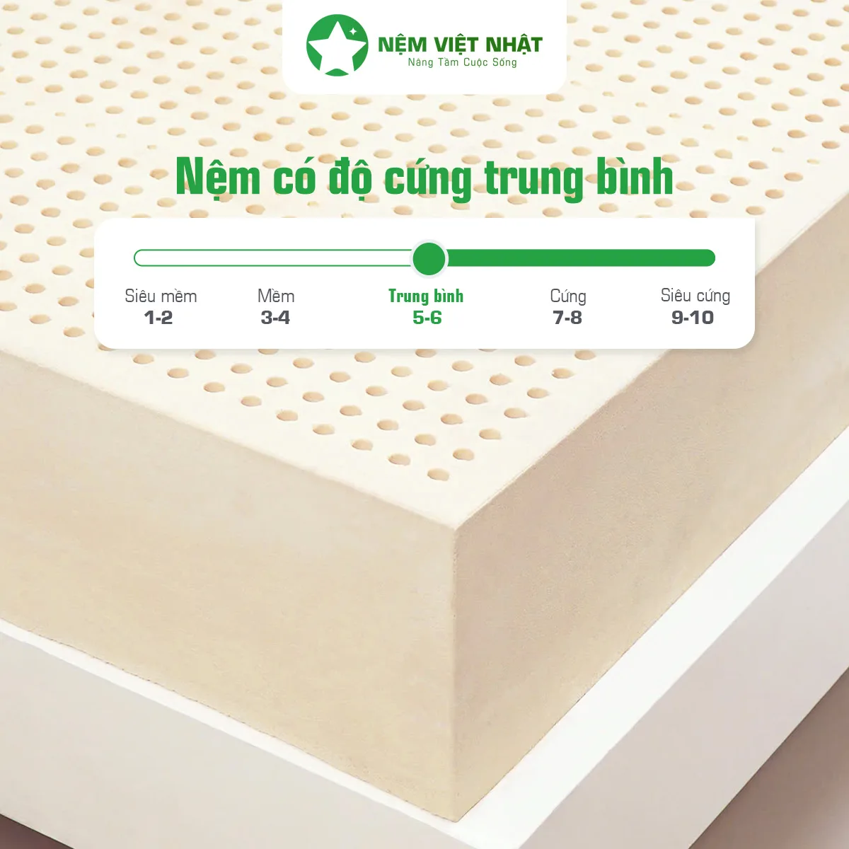 Nệm Cao Su Thiên Nhiên Việt Nhật Natural