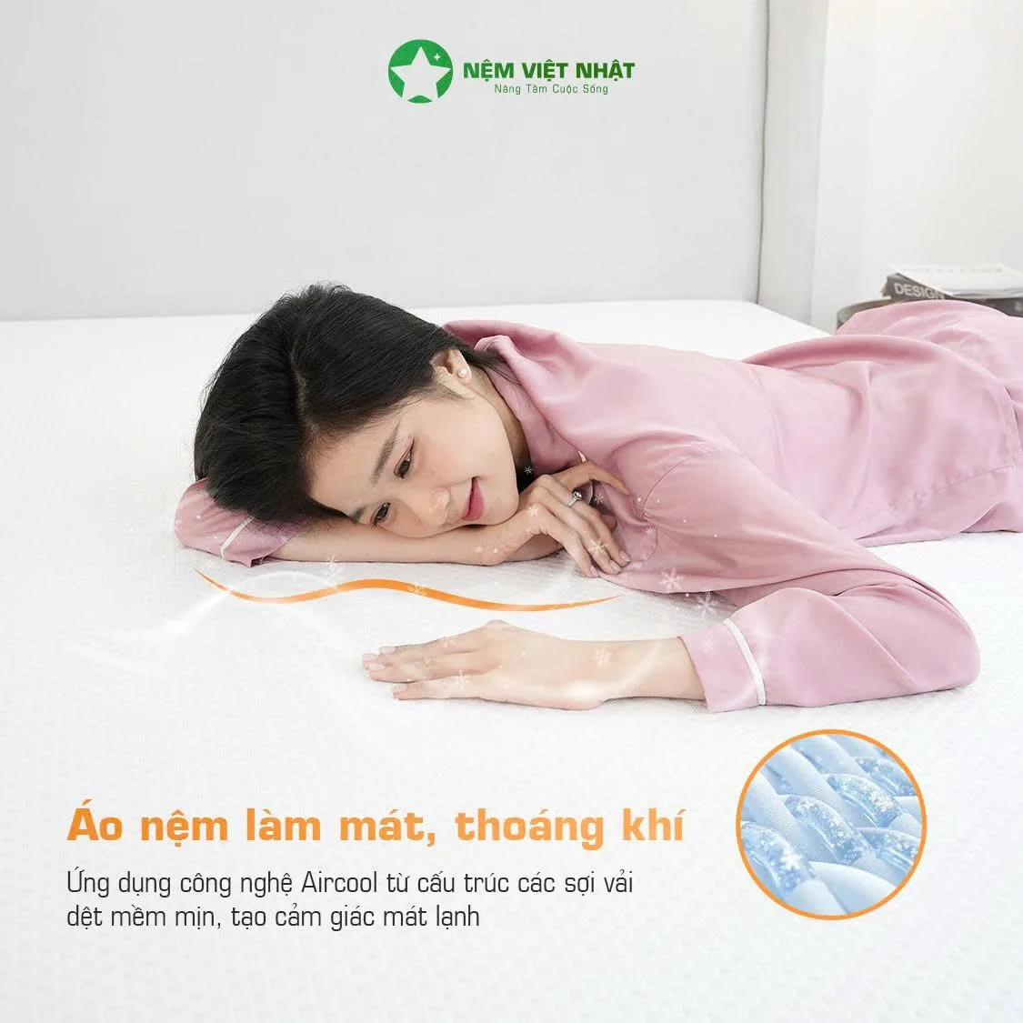 Nệm Cao Su Làm Mát Việt Nhật Ultimate