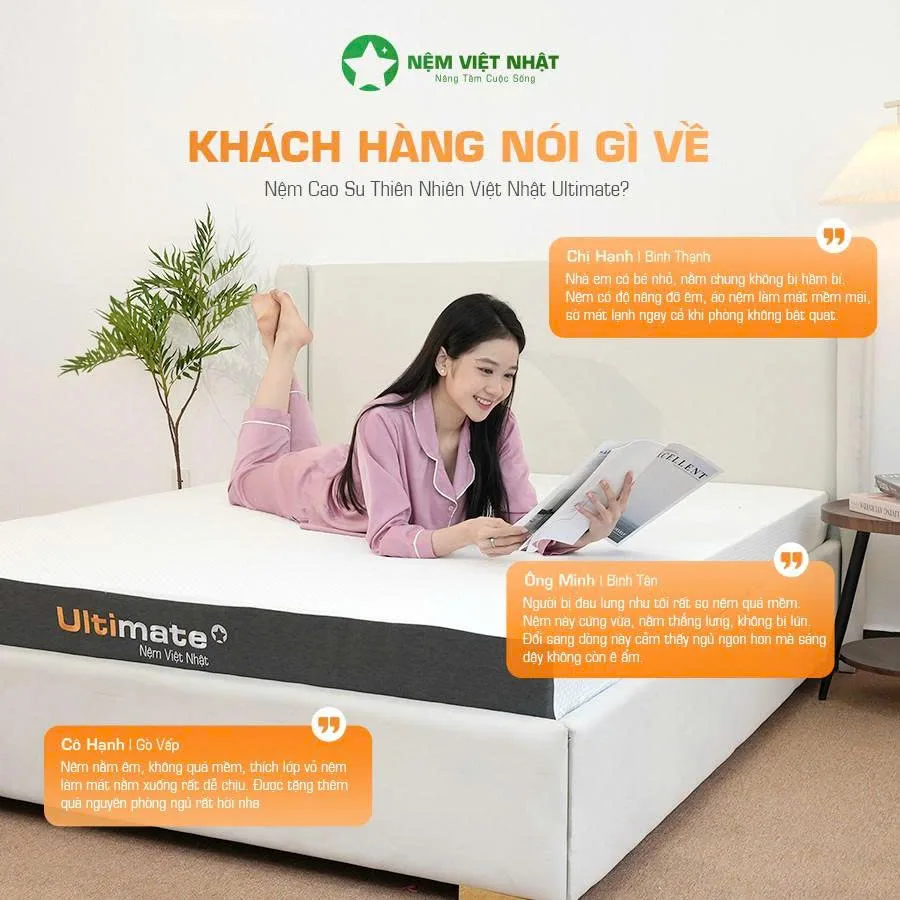 Nệm Cao Su Làm Mát Việt Nhật Ultimate