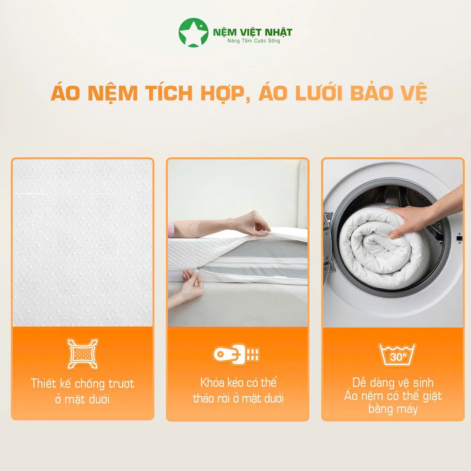 Nệm Cao Su Làm Mát Việt Nhật Ultimate