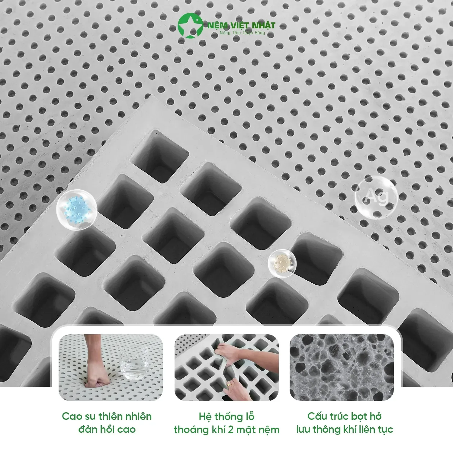Nệm Cao Su Việt Nhật Coolax