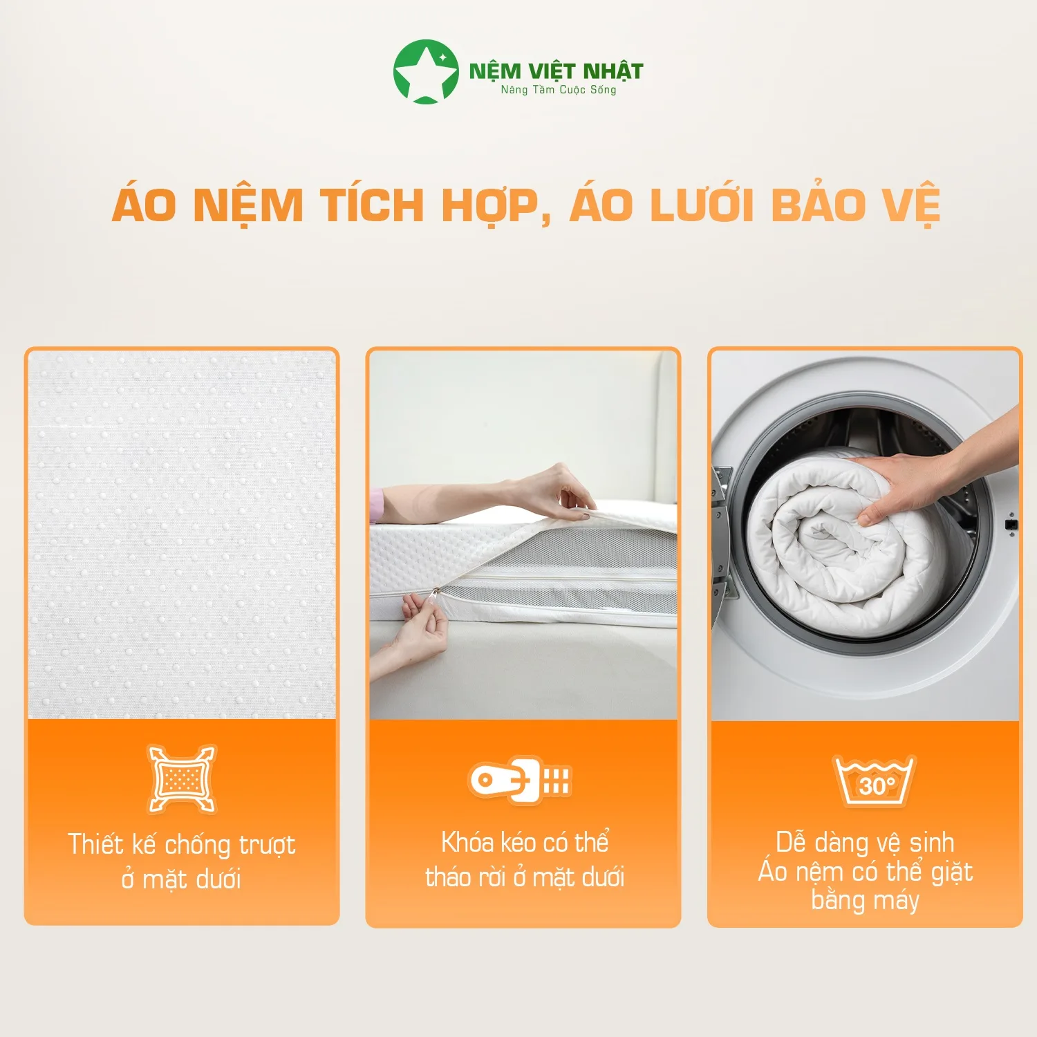 Nệm Cao Su Việt Nhật Coolax